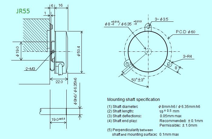 Magnetic Rotary Encoder, JR55